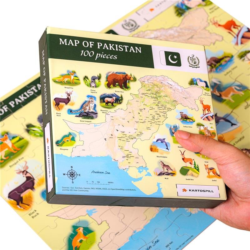 Jigsaw Puzzle of Pakistan Map